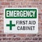 Signmission First Aid Cabinet With Symbol, 10 in W x Rectangle, Plastic OS-2PACK-EM-P-710-L-10368 - alternate 5